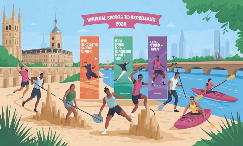 découvrez des activités sportives insolites à bordeaux en 2025 ! entre aventures atypiques et expériences uniques, plongez dans un univers d'adrénaline et d'originalité. ne manquez pas l'occasion d'explorer la ville sous un nouvel angle grâce à ces activités inédites.